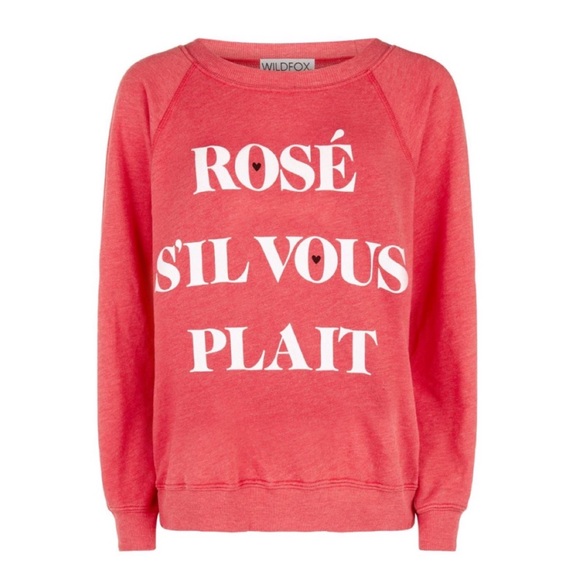 Wildfox “Rosé S’il Vous Plait” Sweatshirt - Picture 3 of 5